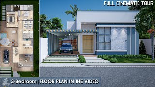 Unveiling a Modern Dream Home A 3Bedroom House Design Tour [upl. by Hound]