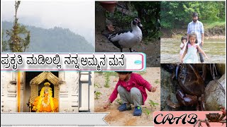 ಪ್ರಕೃತಿ ಮಡಿಲಲ್ಲಿ ನನ್ನ ಅಮ್ಮನ ಮನೆ kolli durgaparameshwari templecrab catcher🤣 nature vlog [upl. by Hadik]