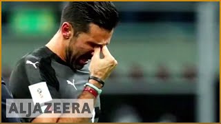 🇮🇹 ITALY out of World Cup 2018 after draw with Sweden  AL JAzeera English [upl. by Jules]