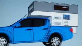 Truck Camper Europe Mithubishi L200 Cabina Completa 2013 [upl. by Nawat924]