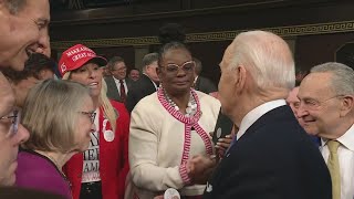 Marjorie Taylor Greene confronts Joe Biden at State of the Union [upl. by Marcy]