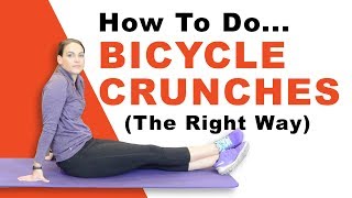 How To Do Bicycle Crunches Exercise For Beginners [upl. by Baumann]