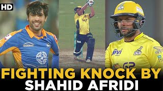 Fighting Knock By Boom Boom Shahid Afridi  Peshawar vs Karachi  HBL PSL  MB2A [upl. by Marlee]