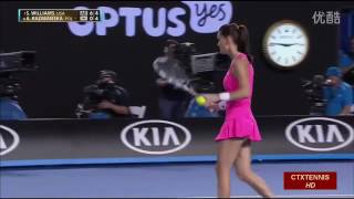 Williams VS Radwanska Highlight 2016 SF [upl. by Mavilia]