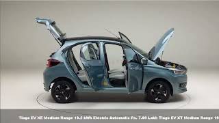 TATA TIAGO TATA TIAGO EV  TATA HATCHBACK ELECTRIC CAR  TATA TIAGO EV VARIENTSPRICES [upl. by Kirbie]