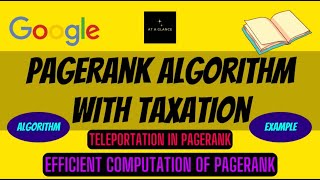 PageRank Algorithm with Taxation  Solved Example  Teleportation Efficient Computation of PageRank [upl. by Netnerb593]