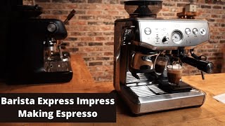 Sage Breville Barista Express Impress Review  Making Espresso [upl. by Ignazio628]