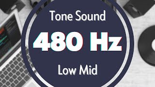 480 Hz Frequency Sound Tone Audio Signal Sine Waveform Low MID [upl. by Doggett174]