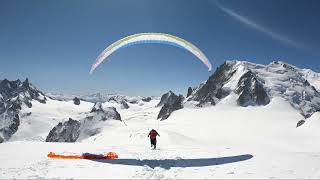 Vol parapente aiguille du midi [upl. by Iloj]