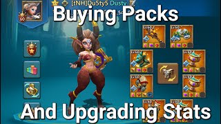 Lords Mobile  Buying Packs And Upgrading Stats [upl. by Waller]