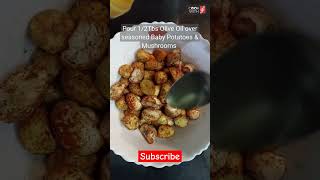 Air Fried Baby Potatoes and Mushrooms  How to Air Fry Baby Potatoes amp Mushrooms in Inalsa Air Fryer [upl. by Anitnatsnok]