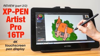 XPPen Artist Pro 16TP review part 22 [upl. by Eoz455]