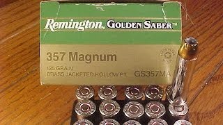 Clear Ballistics Gel Remington Golden Saber 357 GP100 part 3 [upl. by Notsud]