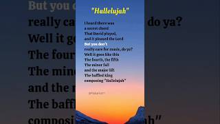 quotHallelujahquot Cover Verse1 Lyrics  Lucy Thomas shorts lyrics hallelujah lucythomas music [upl. by Westlund]