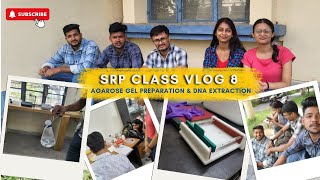 SRP CLASS VLOG  Agarose Gel prepration and DNA extraction  vlog students parasitology dna [upl. by Dugan]