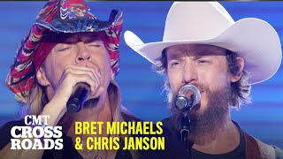 Bret Michaels amp Chris Janson Perform “All I Need Is You”  CMT Crossroads [upl. by Aidahs]