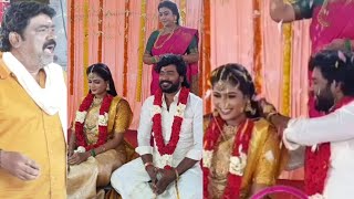 Chinna Marumagal serial again twist wedding episode making [upl. by Meri424]