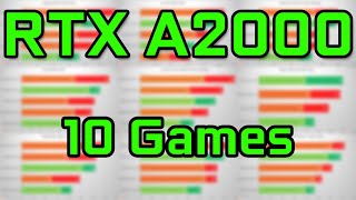 RTX A2000 Gaming Benchmark  10 Games Tested  vs RTX 3060 RX 6600 RX 6600 XT [upl. by Notsua]