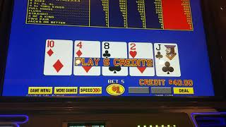 Live play video poker at Ballys Las Vegas 2020 [upl. by Mcgee550]