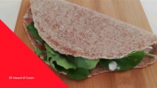 PIADINA INTEGRALE  Ricetta con olio doliva [upl. by Asiulana]