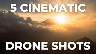 Top 5 Cinematic Drone Shots You NEED to Try [upl. by Annawahs]