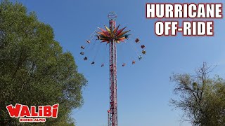 Hurricane OffRide Footage Walibi RhoneAlpes Zamperla Star Flyer  NonCopyright [upl. by Euqinorev]