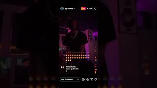 Digga D previews unreleased track with a drill type beat on Chief Keefs quotFanetoquot live on IG [upl. by Arvo]