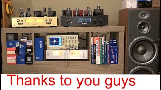 from 300B tube preamp to 300B power amp sound demo  ABBA Super Trouper FLUXION tube amplifiers [upl. by Etnoled]