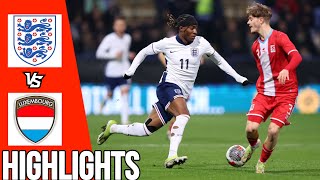 England vs Luxembourg  All Goals amp Highlights  U21 Euro Qualifiers  260324 [upl. by Eenert]