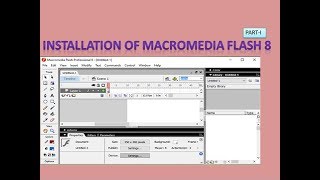 Installation of Macromedia flash 8 part1 [upl. by Atnovart790]