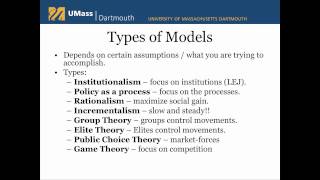 Public Policy Models [upl. by Wynne]