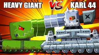 KARL 44 vs HEAVY GIANT Nina tank cartoon [upl. by Spillihp]