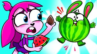 I ate watermelon seed can it growth in my tummy 😱 belly cartoon [upl. by Darum]