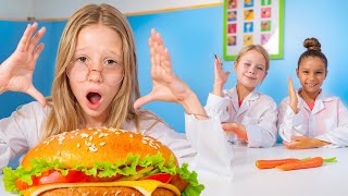 Nastya and healthy eating for kids Large collection of childrens videos [upl. by Nuj]