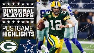 Packers vs Cowboys  NFL Divisional Game Highlights [upl. by Nylitsirk]