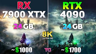 RTX 4090 vs RX 7900 XTX  Test in 8K [upl. by Sanborne]