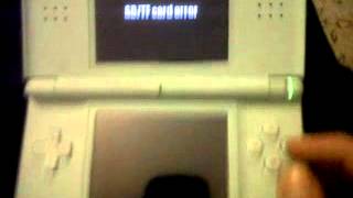 Nintendo DS Lite R4 Sd Card Error [upl. by Earb]