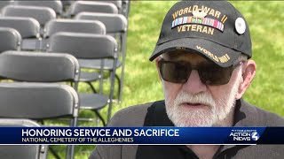 Veterans remembered during ceremony at National Cemetery of the Alleghenies [upl. by Bethina]