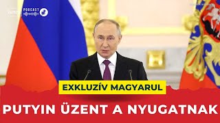 Putyin üzent a nyugati világ vezetőinek akik épp Budapesten találkoznak  a teljes beszéd magyarul [upl. by Cottrell681]