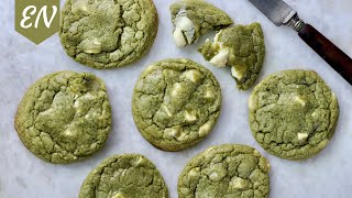 Matcha and White Chocolate Cookies Recipe  Williams Kitchen [upl. by Idnahk716]