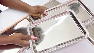 SEE HOW SHE Uses DOLLAR TREE TRAYS IN A BRAND NEW Way DIY DOLLAR TREE Transformation [upl. by Selway]