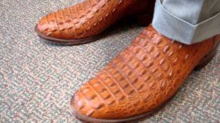 Cognac Nile Crocodile Boots [upl. by Alliehs624]