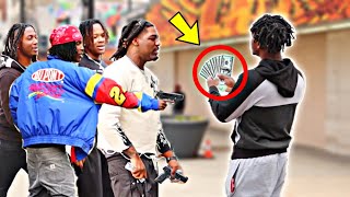 Flashing 100000 In The Hood Prank GONE WRONG [upl. by Samuela822]