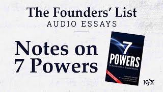 The Founders List Mind the Moat Notes on 7 Powers from Flo Crivello Founder amp CEO Teamflow [upl. by Yasibit]