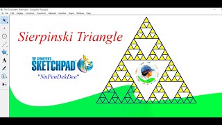 How to construct the Sierpinski triangle in Geometers Sketchpad V5 [upl. by Annairt]