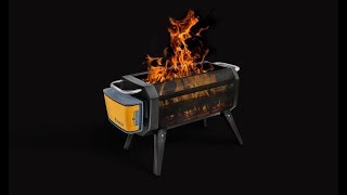 BioLite FirePit  A Smokeless Grill with Intergrated Solar Panel [upl. by Devlen]