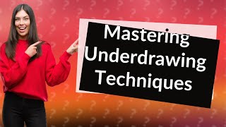 How Can I Master the Underdrawing Techniques Used by the Greats [upl. by Neuberger]