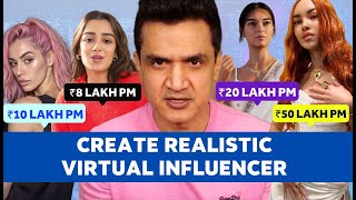 Earn ₹5 LakhsMonth Simple Steps to Create AI Virtual Influencer [upl. by Lara]