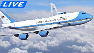 🔴LIVE AIR FORCE ONE TAKES OFF from BUSY CHICAGO OHARE AIRPORT  SIGHTS and SOUNDS of PURE AVIATION [upl. by Alesram237]