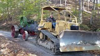 Moving a GIANT Historic Aultman Taylor Steam Engine off a MOUNTAIN [upl. by Omidyar]